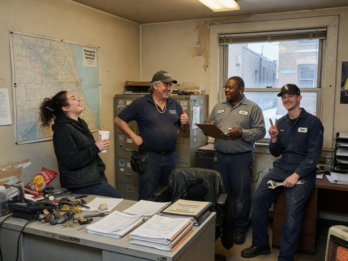 The Speedy Plumbing Chicago team at work in Chicago