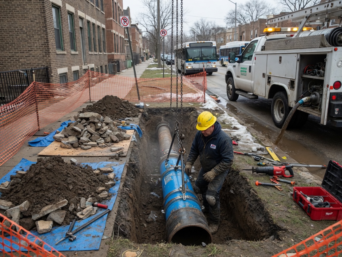 Water Line Repair & Replacement in Chicago